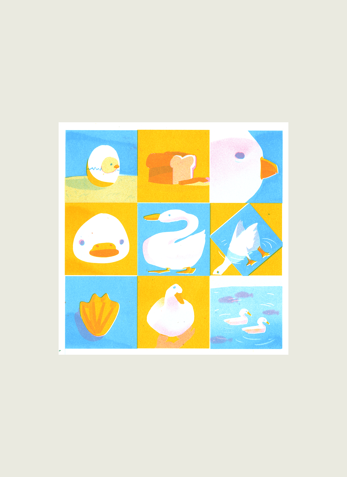 Duck Duck Duck Print