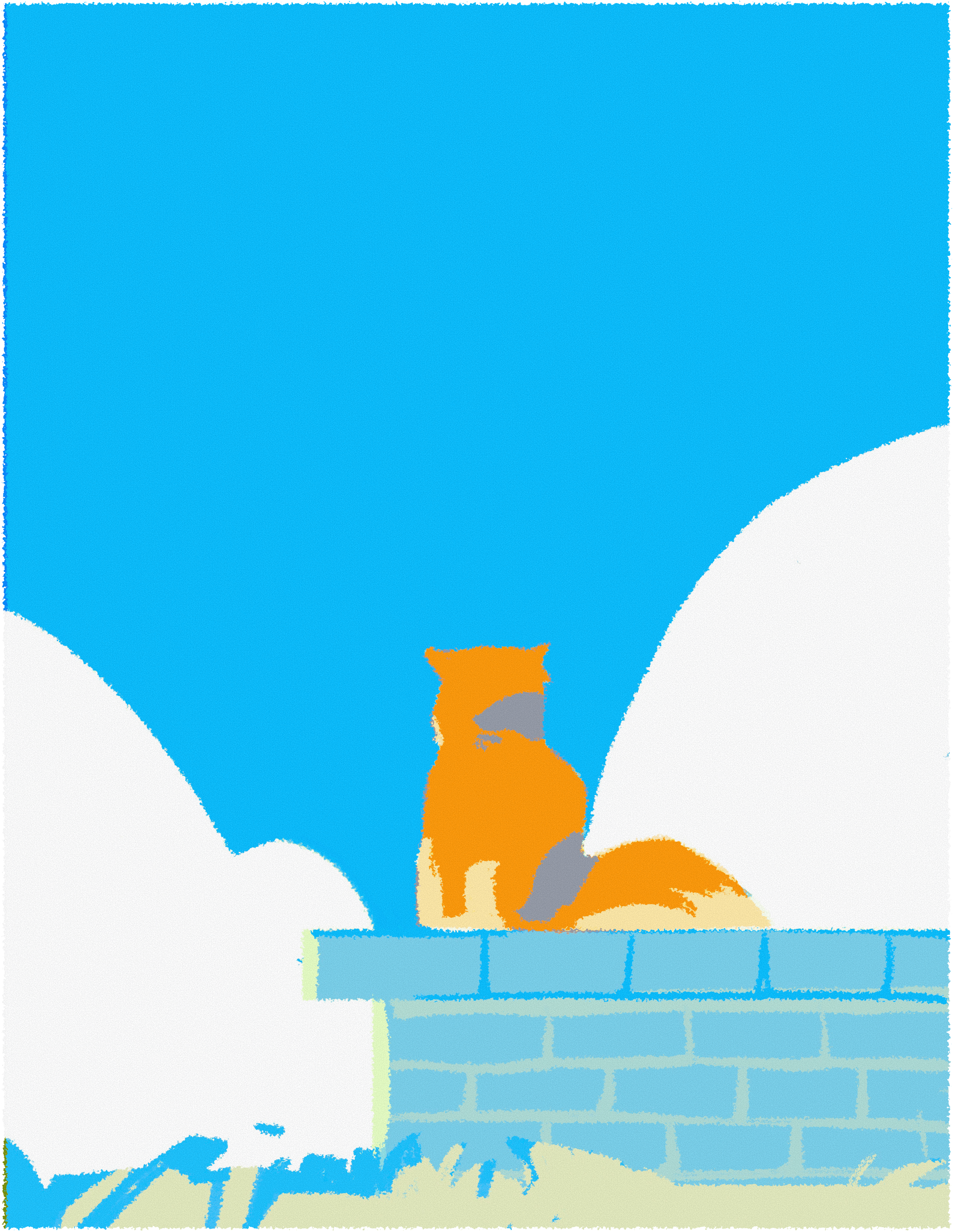 risograph print illustration