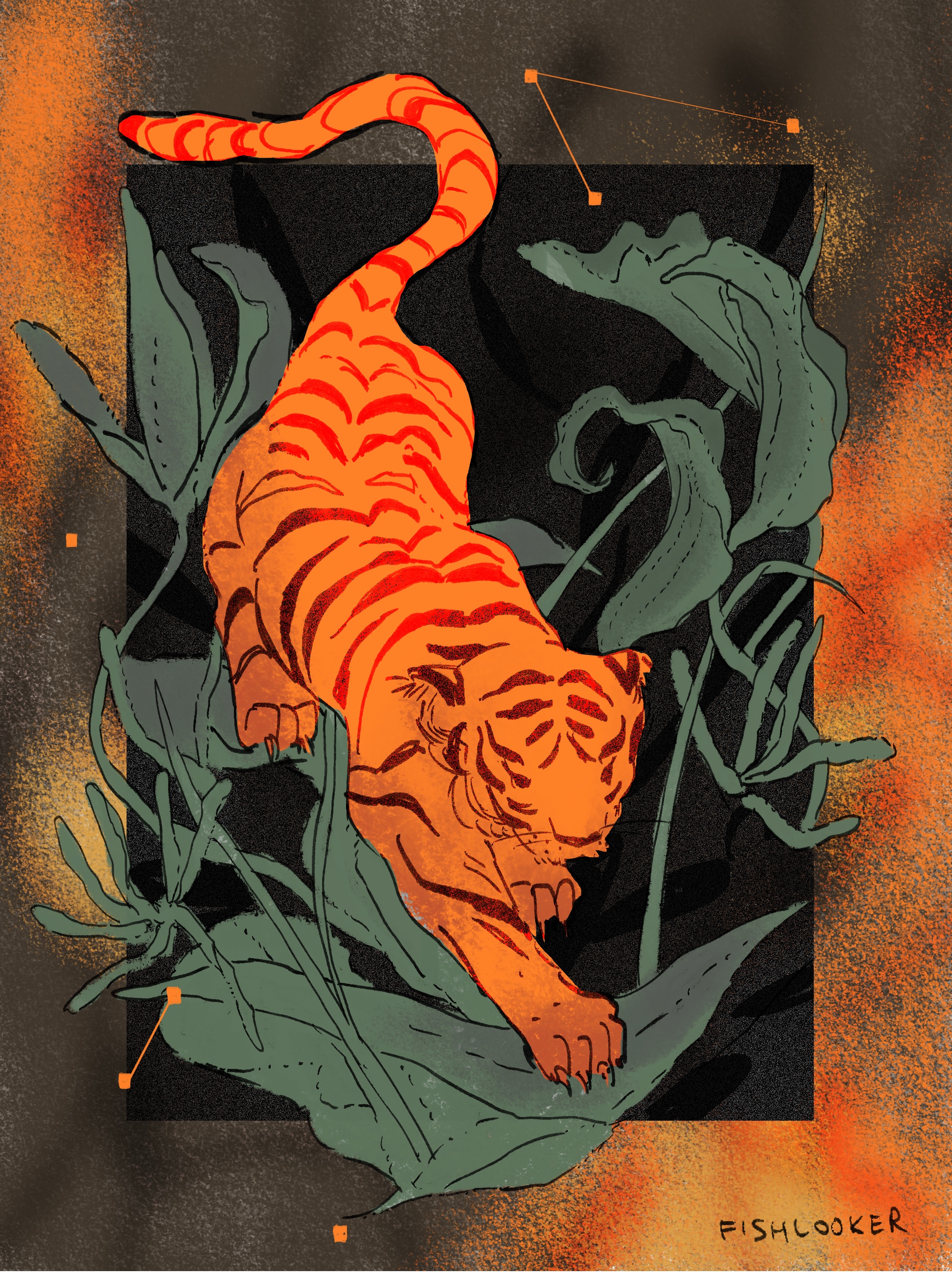 risograph print illustration